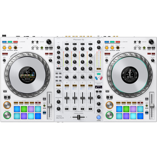 Controlador DJ Pioneer DJ DDJ-FLX10 de 4 canales para Rekordbox y Serato DJ Pro (edición limitada en blanco)
