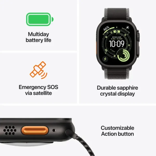 Apple Smart Watch Ultra 3 (GPS + Cellular) 49mm Titanium Case - Imagen 9